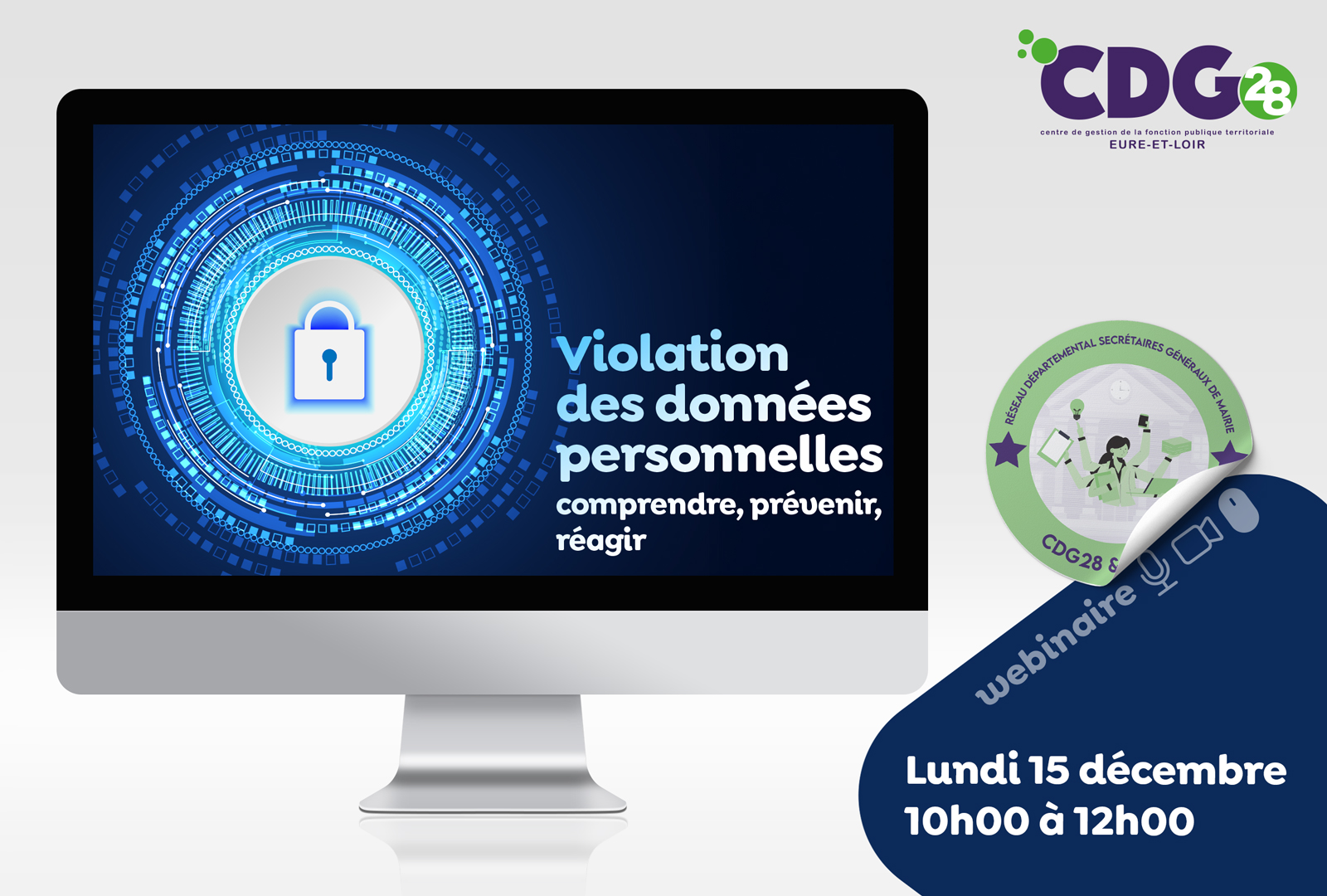 WEBINAIRE CDG28 : Les violations de données à caractère personnel