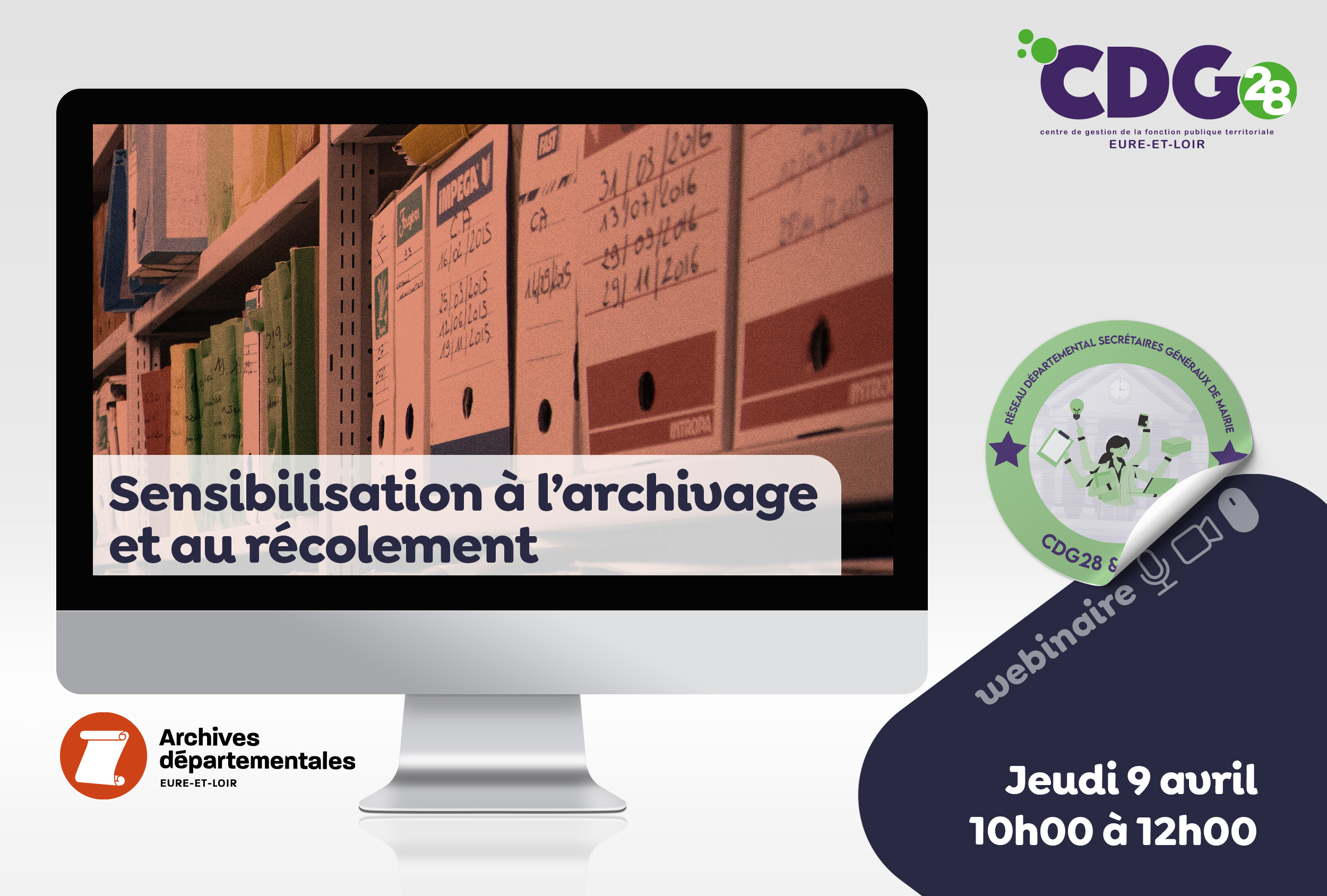 Sensibilisation à l'archivage et au recollement dans les collectivités territoriales